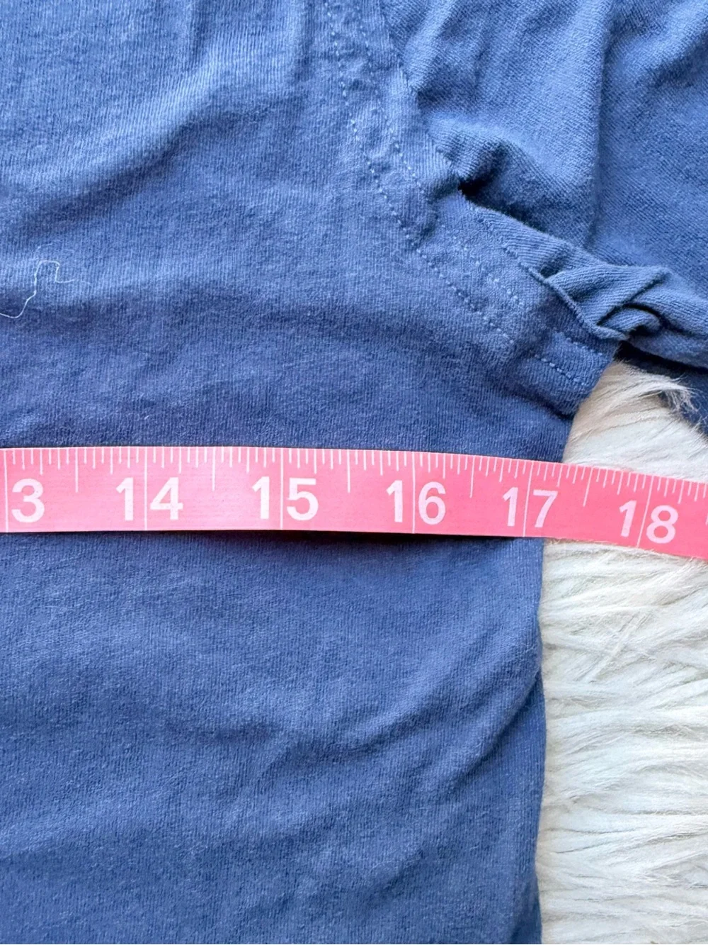 Free People We The Free Long Sleeve Crop Tee Blue Raw Hem Cotton XS